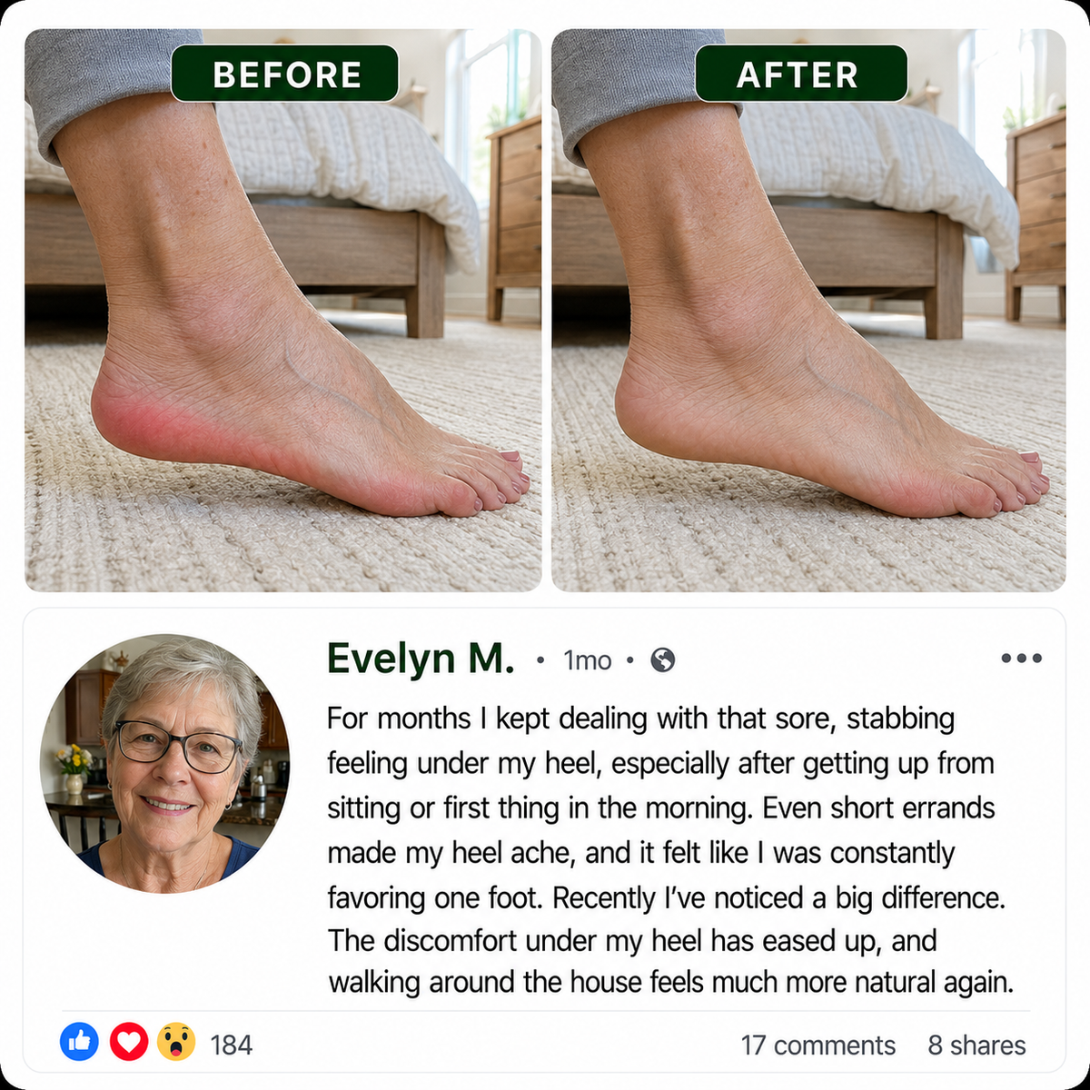 Zavelyn Miracle Balm proof image focused on plantar fasciitis and heel pain