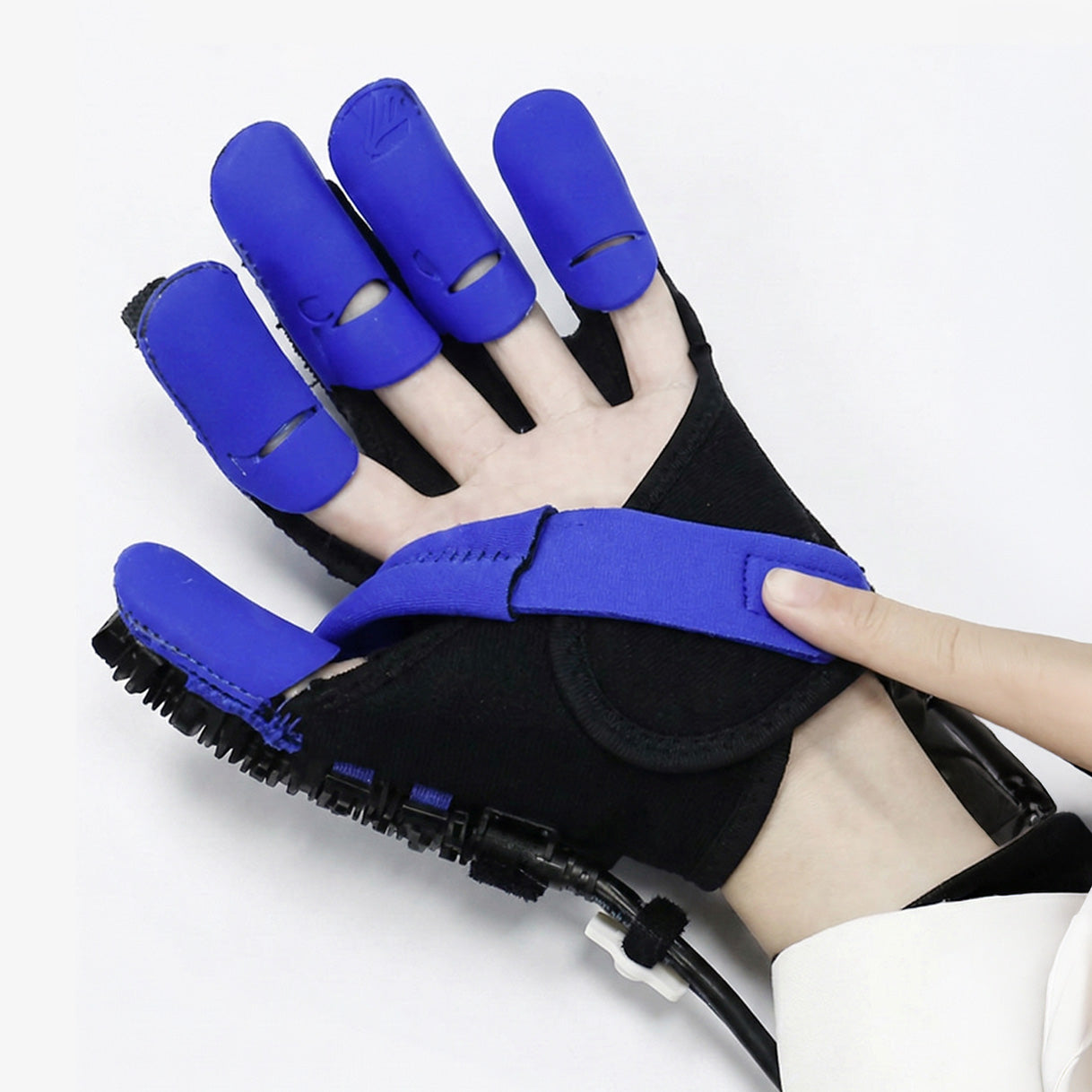 Secure the straps gently