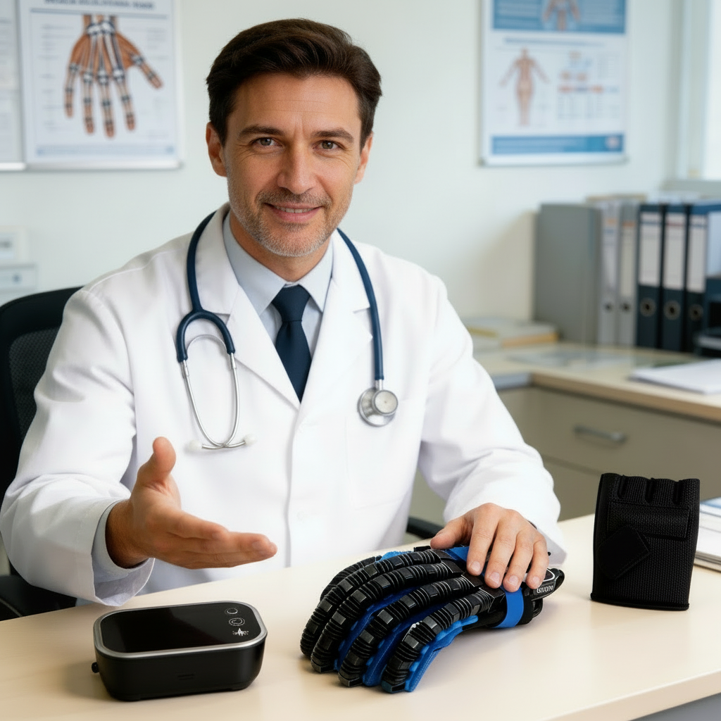 Doctor with Zavelyn therapy glove